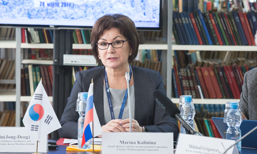 Советник ректора САФУ по международному сотрудничеству Марина Калинина.